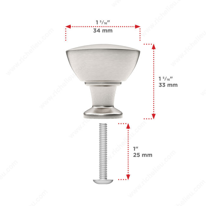 Modern Metal Knob - 8720