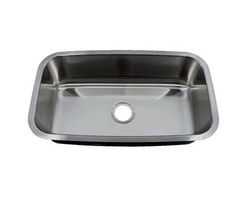 PROHS ADA Compliant Large Single Bowl Stainless Steel Undermount Kitchen Sink