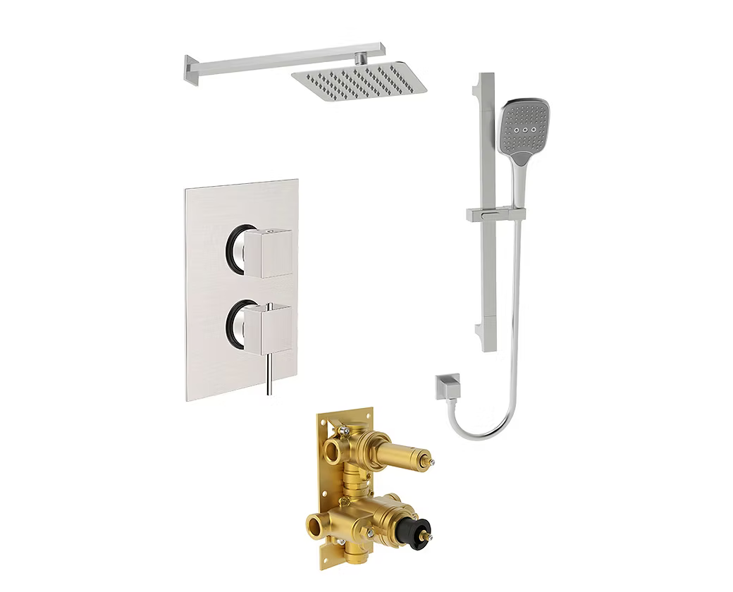 PROHS Redwood Thermostatic Shower Package