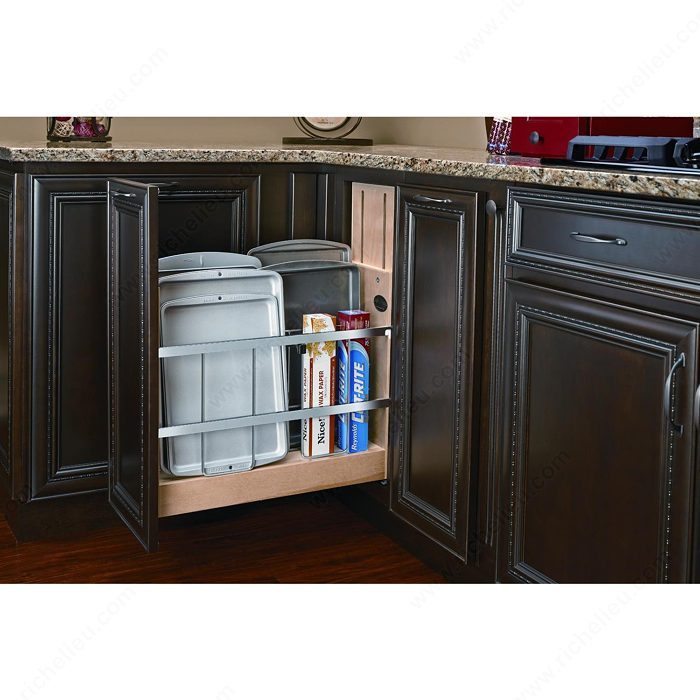 Rev-A-Shelf Base Cabinet Pullout with Tray Divider/Fold Wrap Holder
