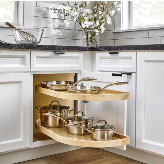 Rev-A-Shelf Girasolo with Wood Classic Shelves
