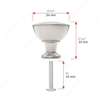 Modern Metal Knob - 8720