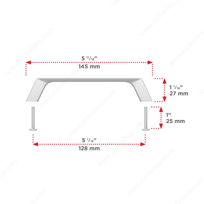 Modern Metal Pull - 7348