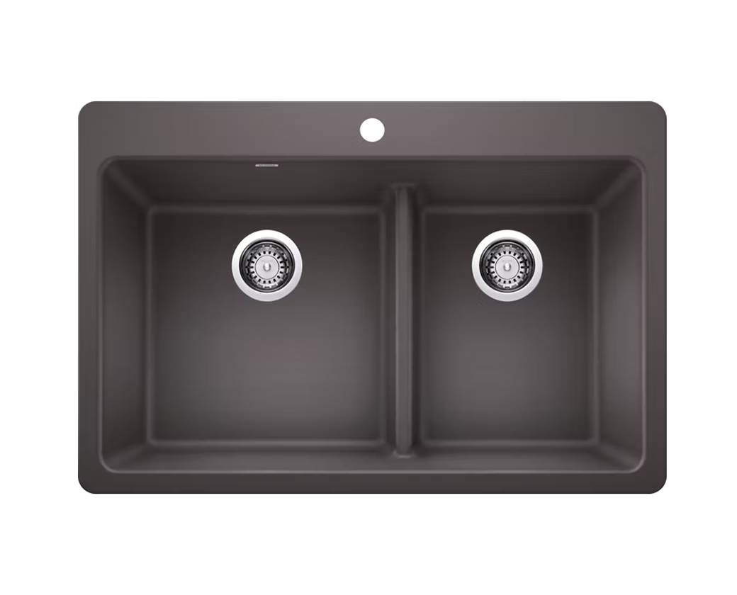 BLANCO Liven 60-40 Double Bowl Granite Composite Kitchen Sink