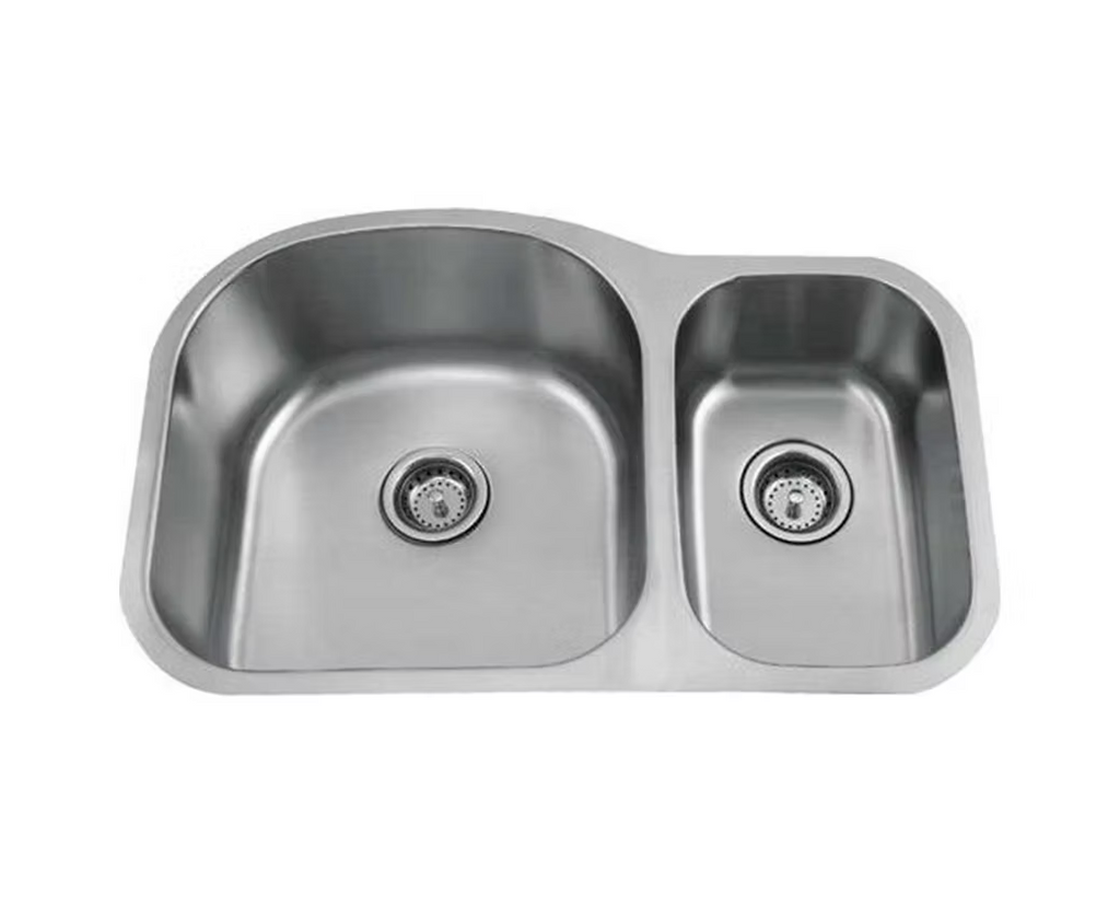 PROHS 70/30 Double Bowl Stainless Steel Undermount Kitchen Sink