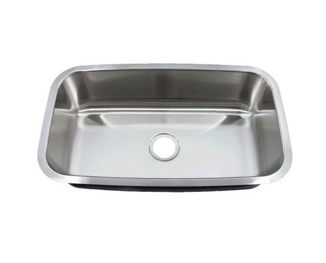 PROHS Large Single Bowl Stainless Steel Undermount Kitchen Sink