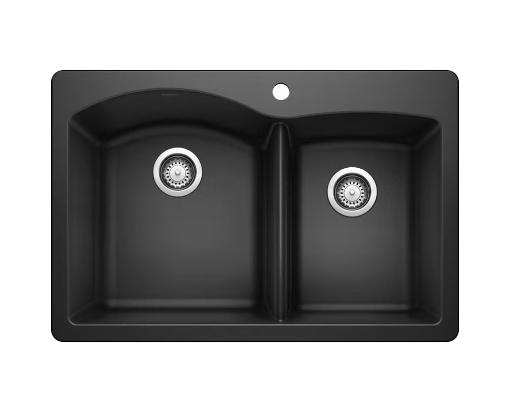 BLANCO Diamond 60-40 Double Bowl Granite Composite Kitchen Sink