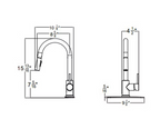 HUNTINGTON BRASS Euro Arc Kitchen Faucet