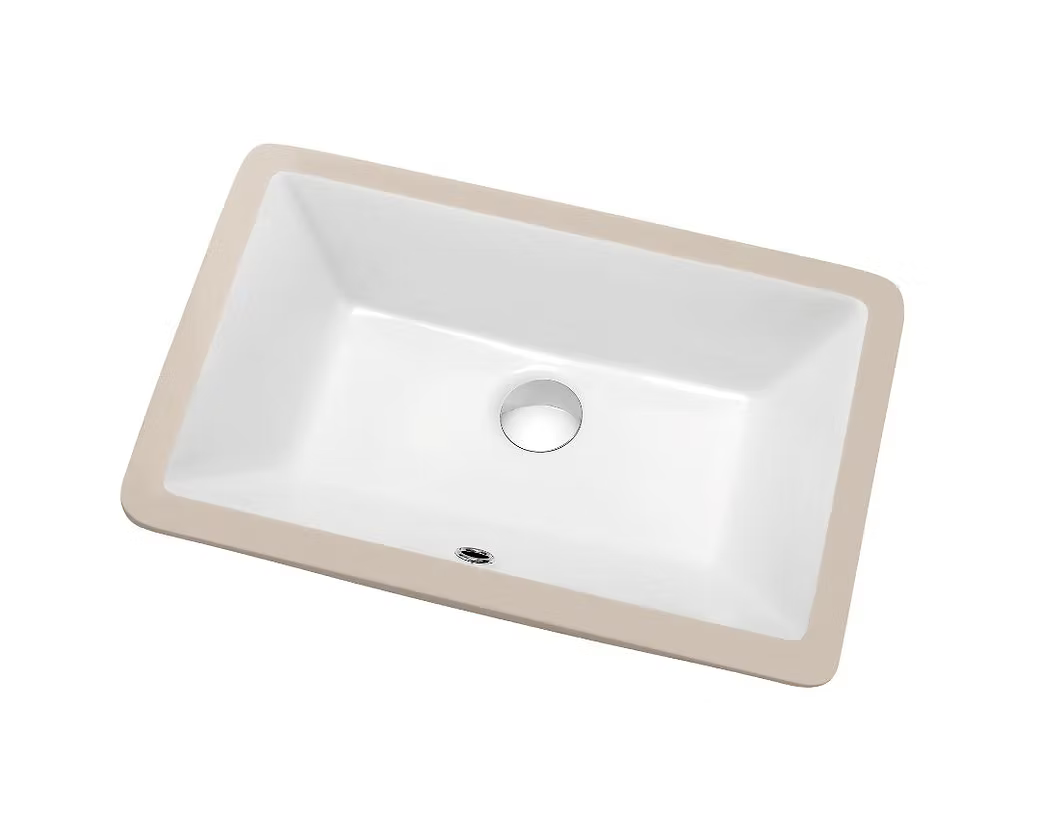 PROHS Rectangular Porcelain Undermount Vanity Sink