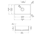 Q Toscana Single Bowl Fireclay Kitchen Sink