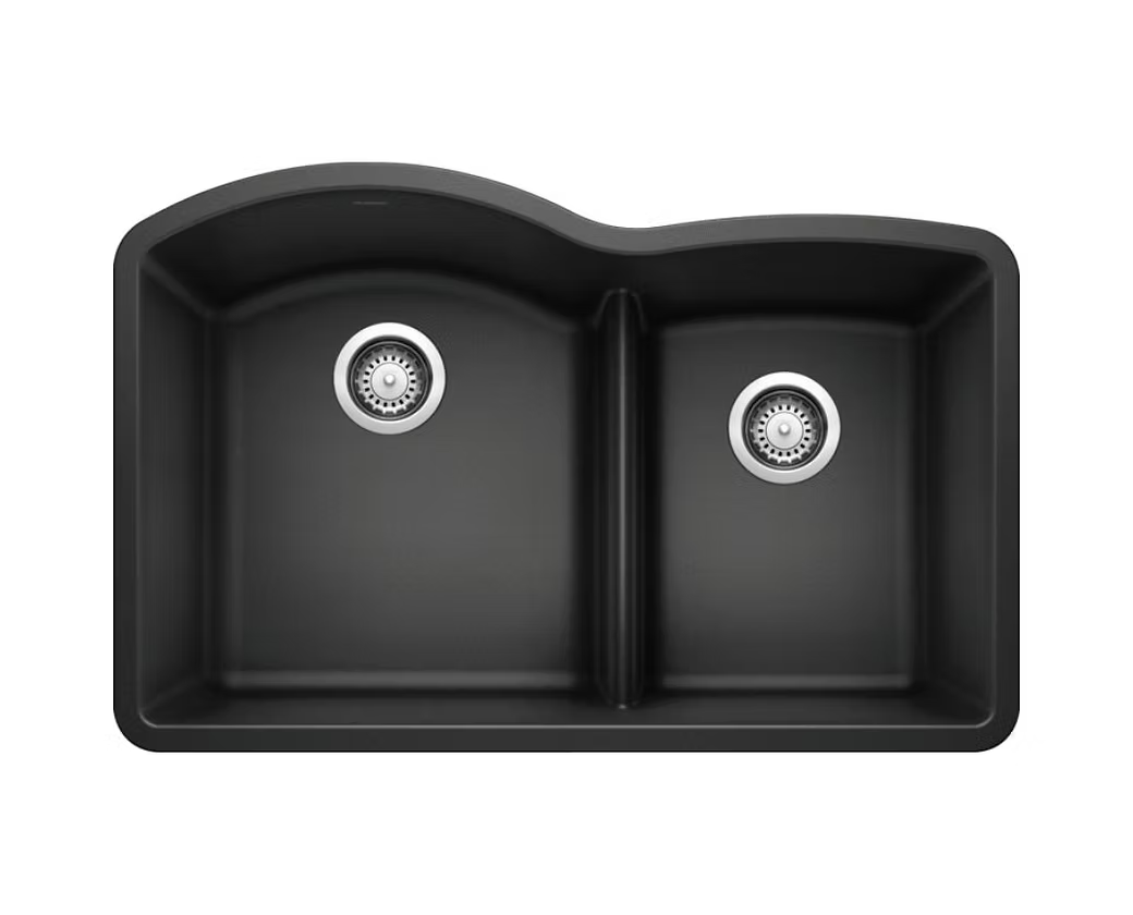 BLANCO Diamond Low Divide 60-40 Granite Composite Kitchen Sink