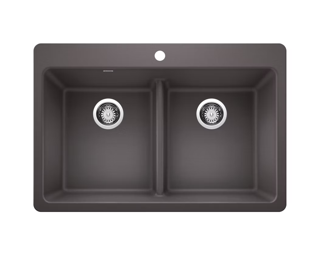 BLANCO Liven Equal Double Bowl Granite Composite Kitchen Sink