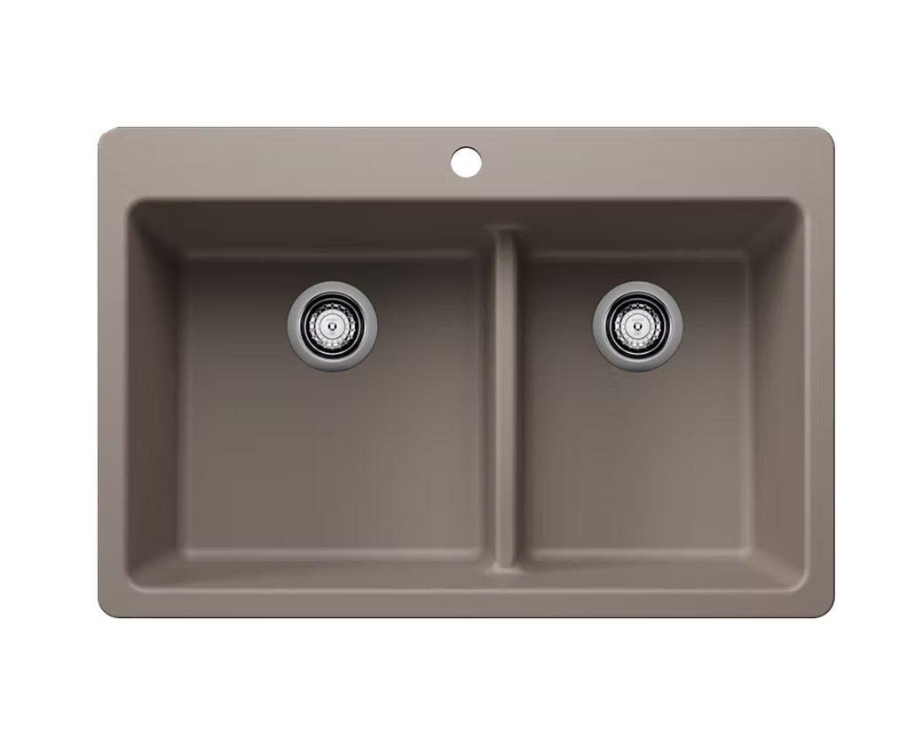 BLANCO Liven 60-40 Double Bowl Granite Composite Kitchen Sink