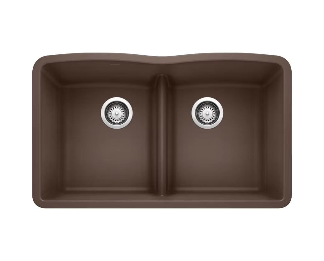 BLANCO Diamond Equal Low Divide Granite Composite Kitchen Sink