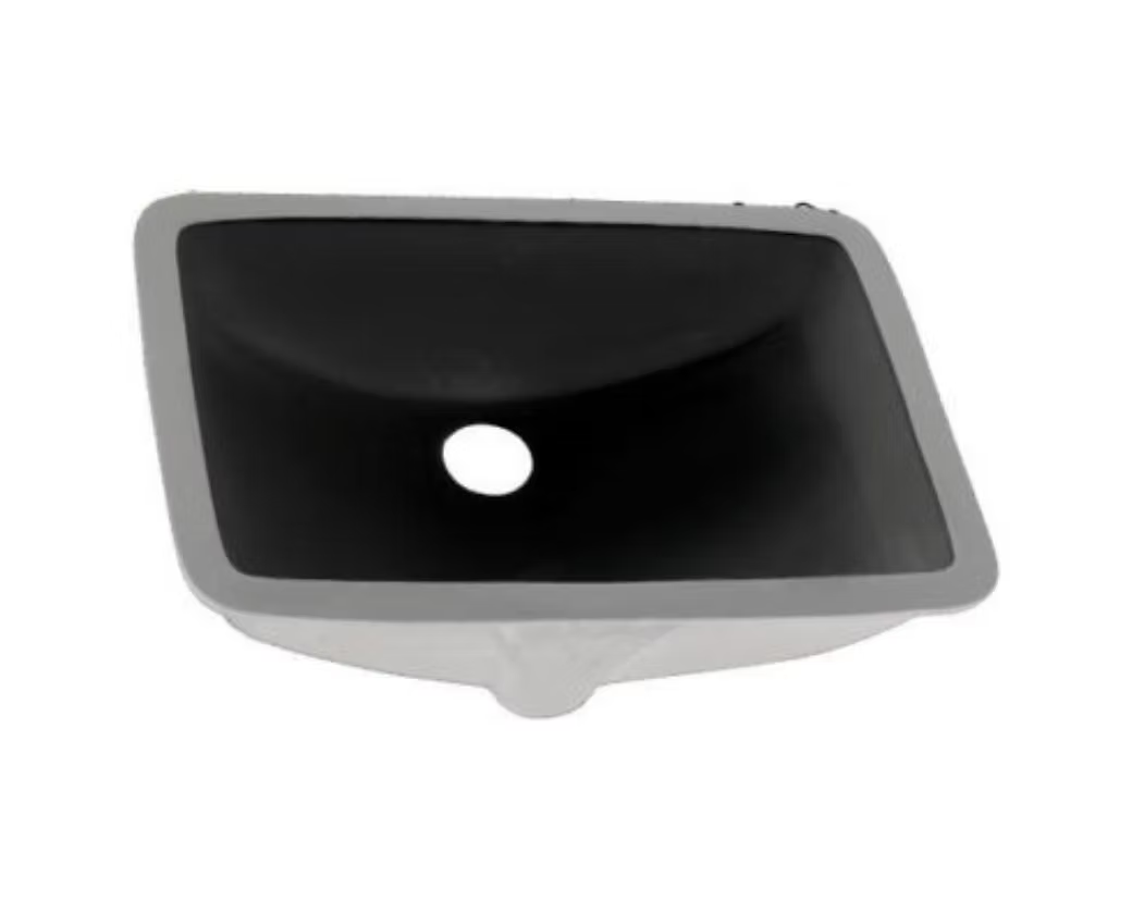 PROHS Rectangle Porcelain Undermount Vanity Sink - P006