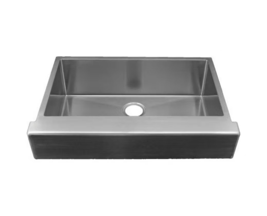 PROHS 30” Large Single Bowl Cabinet Fit Farmhouse Apron Handmade Kitchen Sink