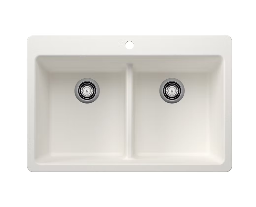 BLANCO Liven Equal Double Bowl Granite Composite Kitchen Sink
