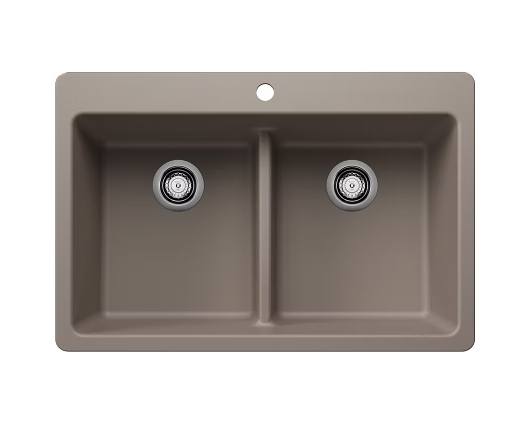 BLANCO Liven Equal Double Bowl Granite Composite Kitchen Sink
