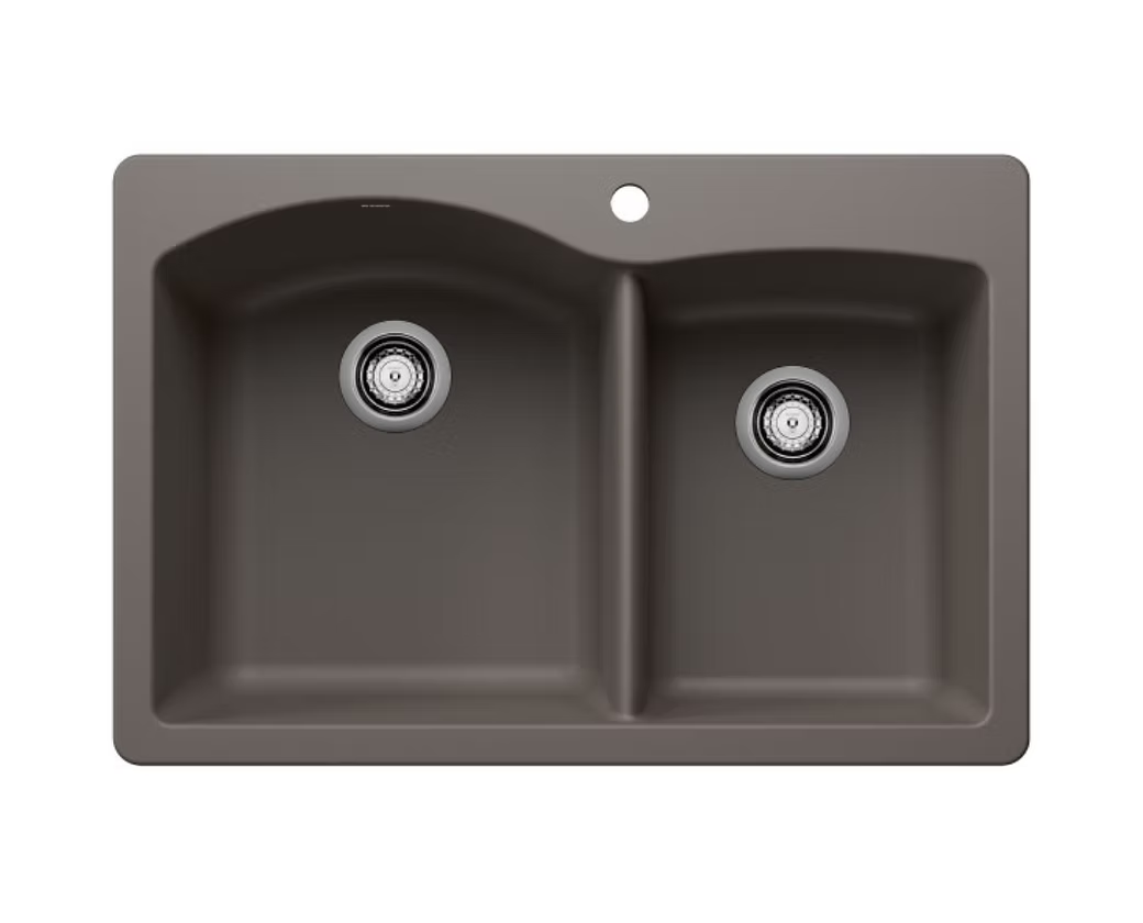 BLANCO Diamond 60-40 Double Bowl Granite Composite Kitchen Sink