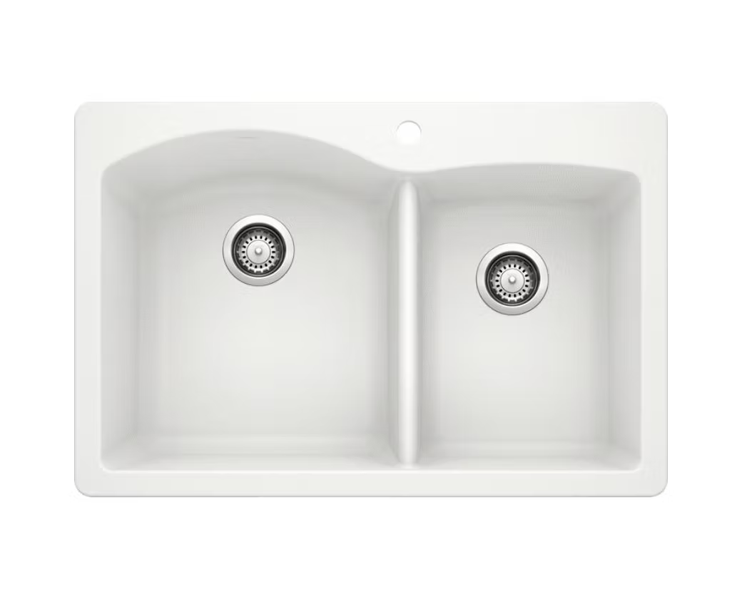 BLANCO Diamond 60-40 Double Bowl Granite Composite Kitchen Sink