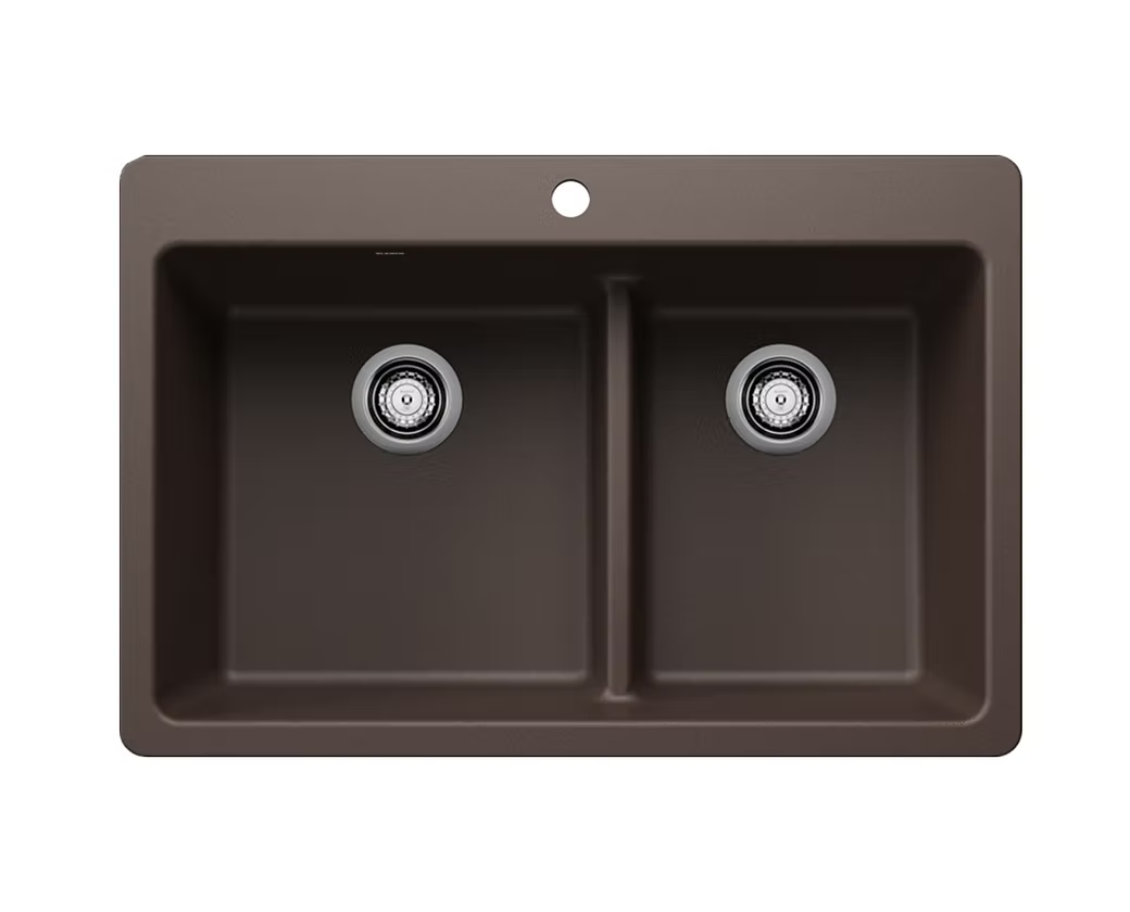 BLANCO Liven 60-40 Double Bowl Granite Composite Kitchen Sink