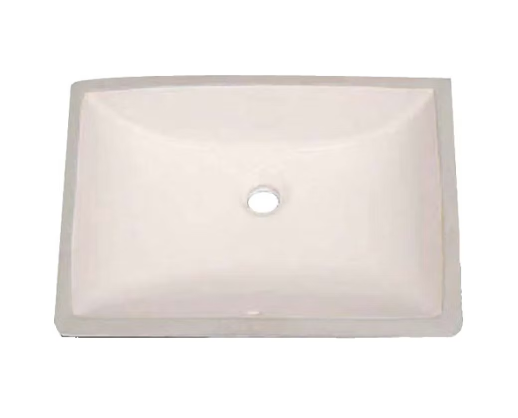 PROHS Rectangle Porcelain Undermount Vanity Sink - P018
