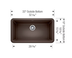 BLANCO Ikon 33" Apron Front Granite Composite Kitchen Sink