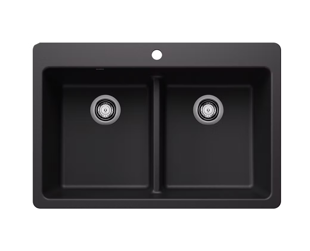 BLANCO Liven Equal Double Bowl Granite Composite Kitchen Sink