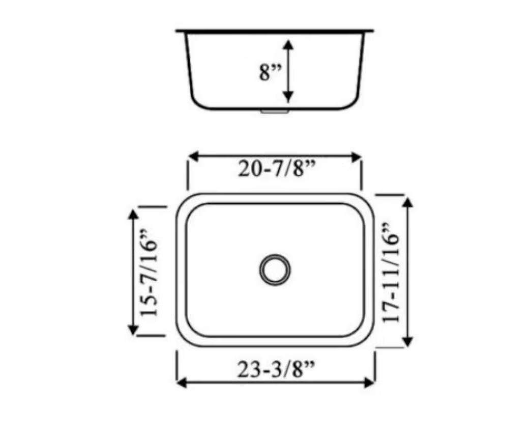 STERLING 11447 Stainless Steel Undermount Kitchen Sink