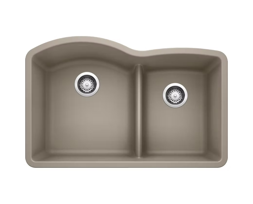 BLANCO Diamond Low Divide 60-40 Granite Composite Kitchen Sink