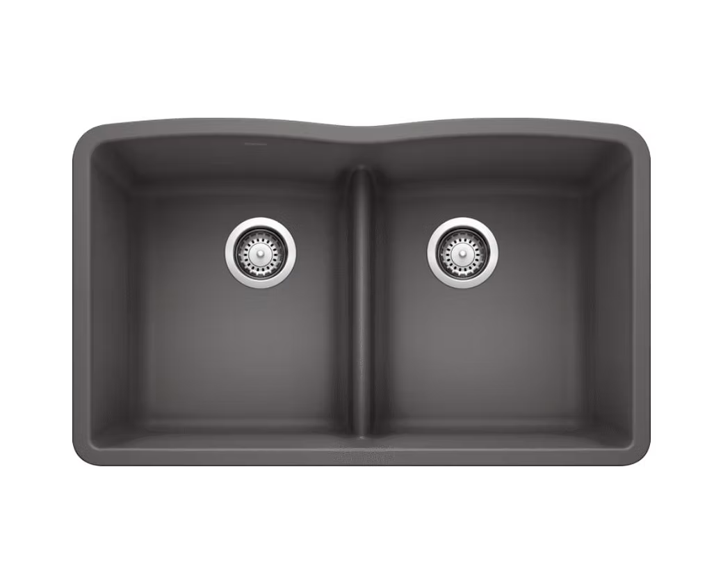 BLANCO Diamond Equal Low Divide Granite Composite Kitchen Sink