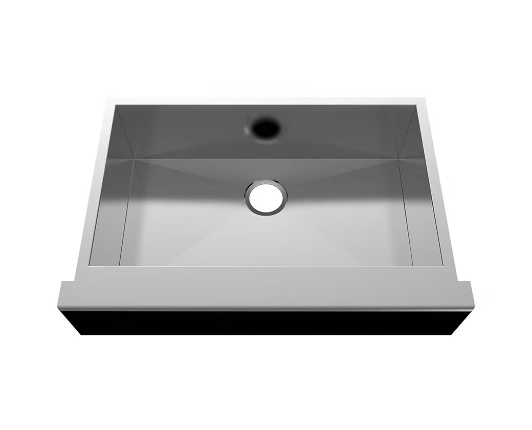 PROHS 33” Large Single Bowl Cabinet Fit Farmhouse Apron Handmade Kitchen Sink
