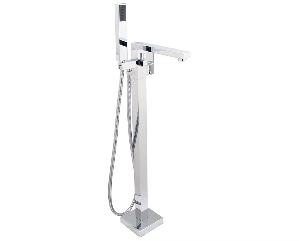 HUNTINGTON BRASS Razo Free Standing Tub Filler w/ Hand Shower