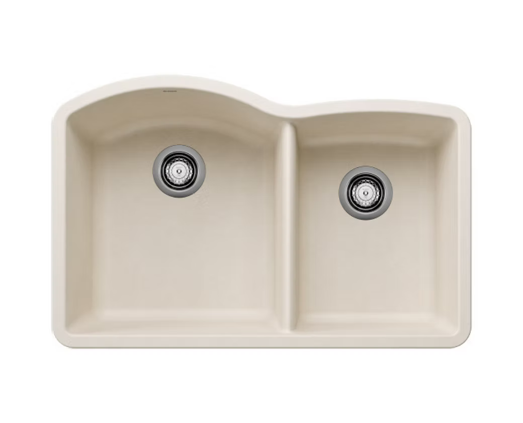 BLANCO Diamond Low Divide 60-40 Granite Composite Kitchen Sink