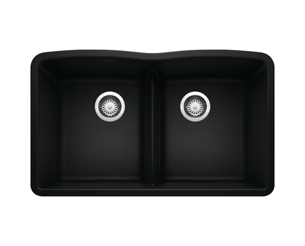 BLANCO Diamond Equal Low Divide Granite Composite Kitchen Sink