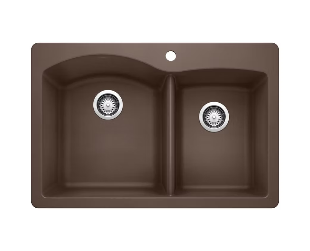 BLANCO Diamond 60-40 Double Bowl Granite Composite Kitchen Sink