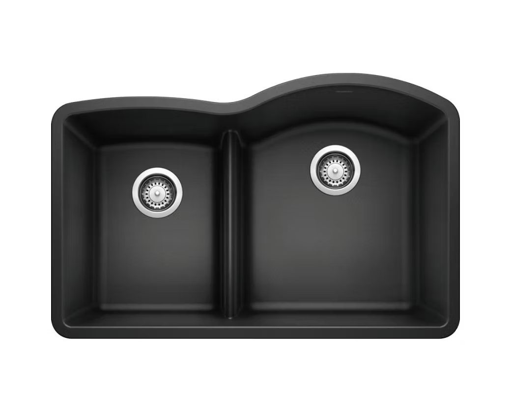 BLANCO Diamond Low Divide 40-60 Granite Composite Kitchen Sink