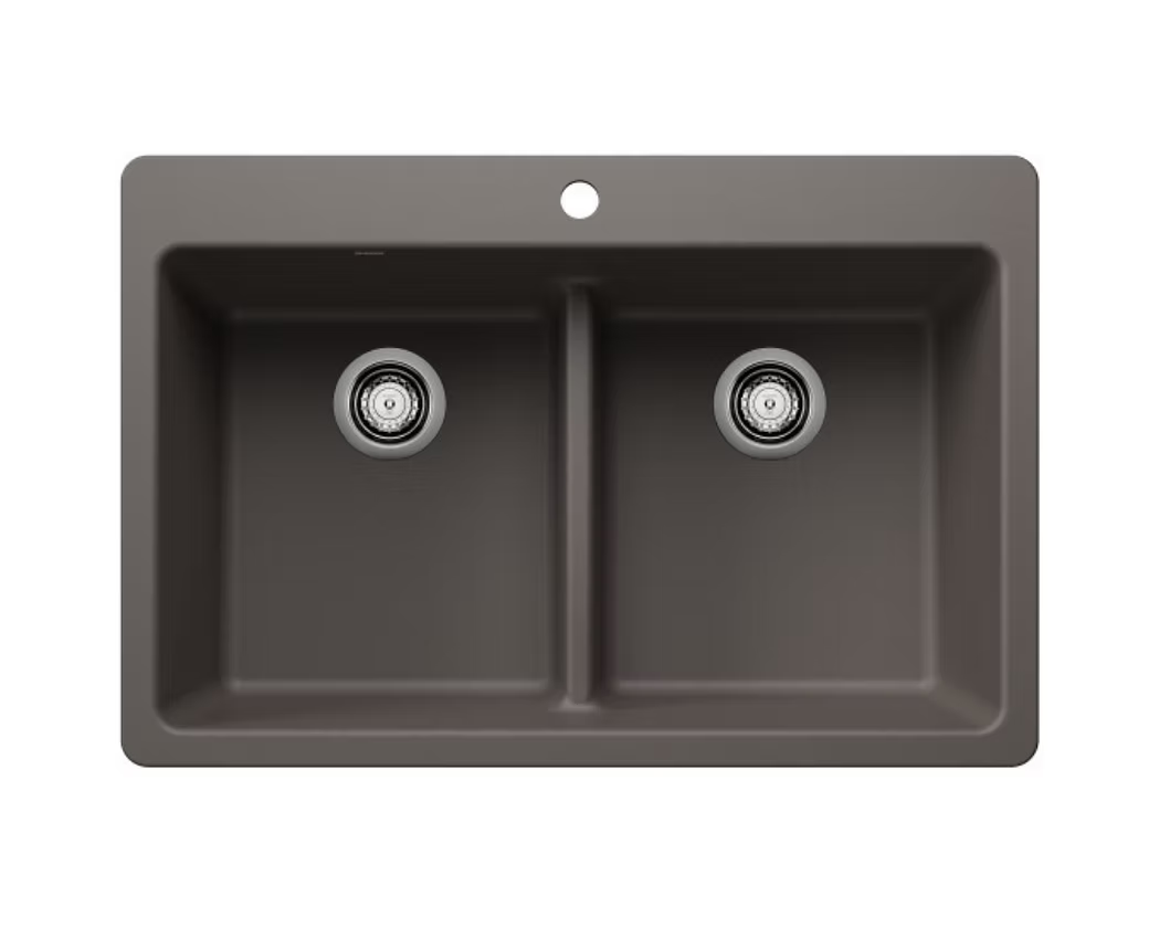 BLANCO Liven Equal Double Bowl Granite Composite Kitchen Sink