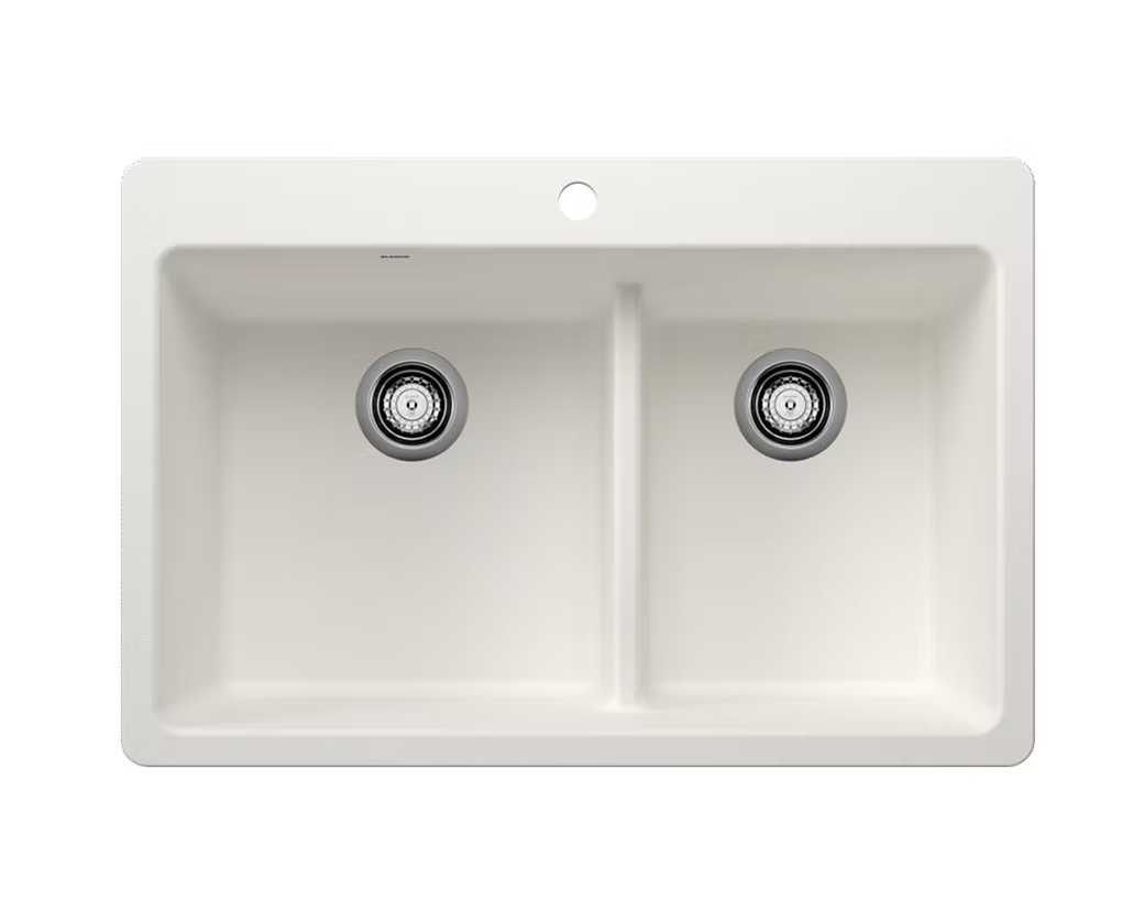 BLANCO Liven 60-40 Double Bowl Granite Composite Kitchen Sink