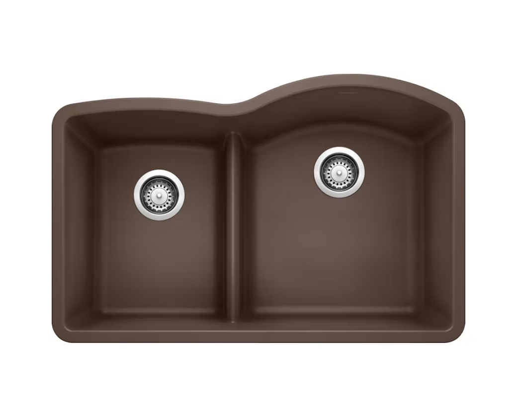 BLANCO Diamond Low Divide 40-60 Granite Composite Kitchen Sink