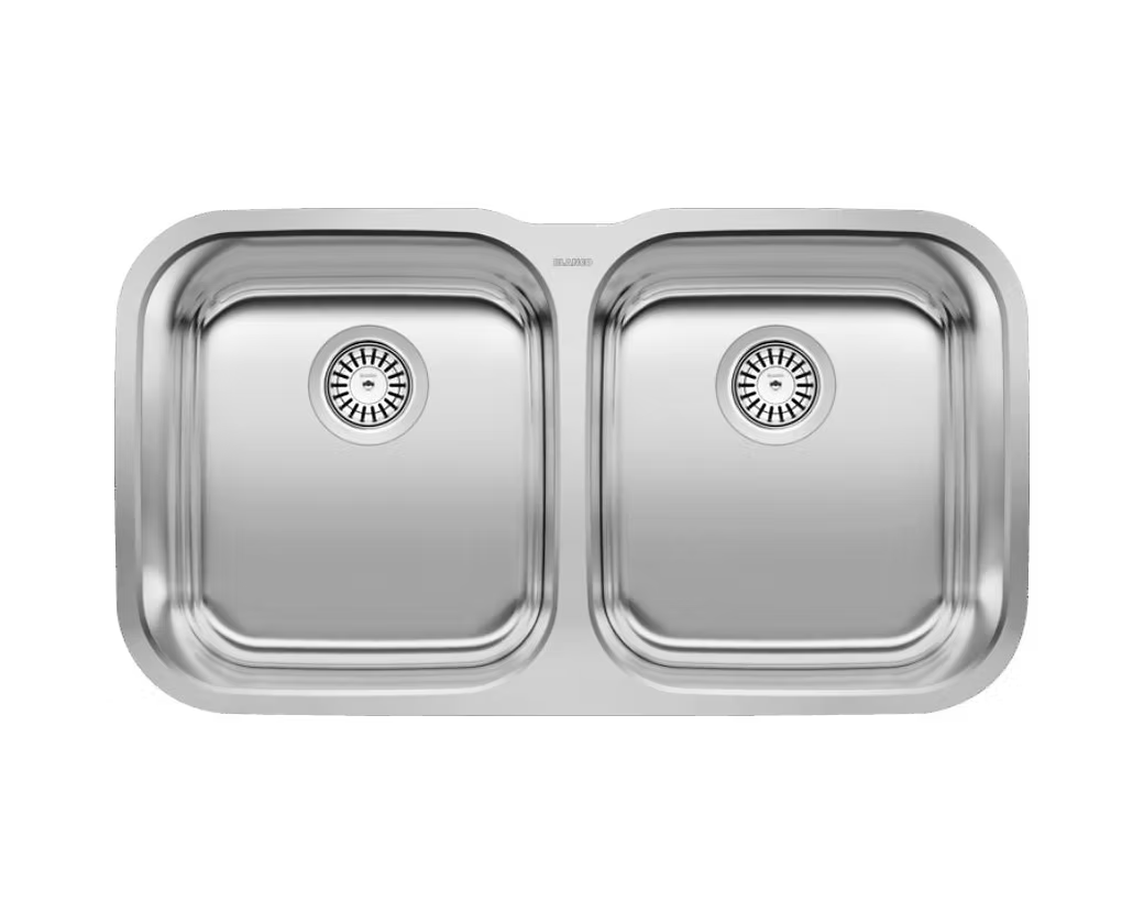 BLANCO Stellar 50-50 Stainless Steel Undermount Kitchen Sink
