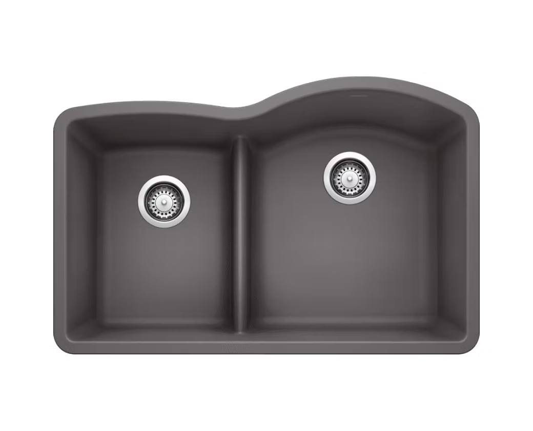 BLANCO Diamond Low Divide 40-60 Granite Composite Kitchen Sink