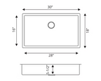 PROHS Radial Corner Single Bowl Handmade Stainless Steel Undermount Kitchen Sink