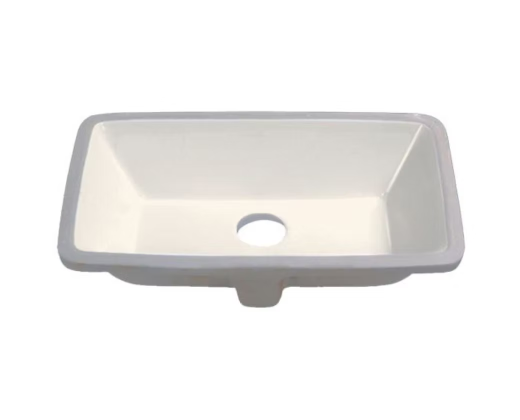 PROHS Rectangular Porcelain Undermount Vanity Sink