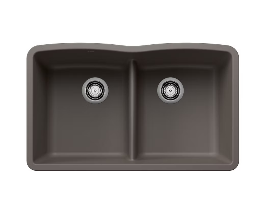BLANCO Diamond Equal Low Divide Granite Composite Kitchen Sink