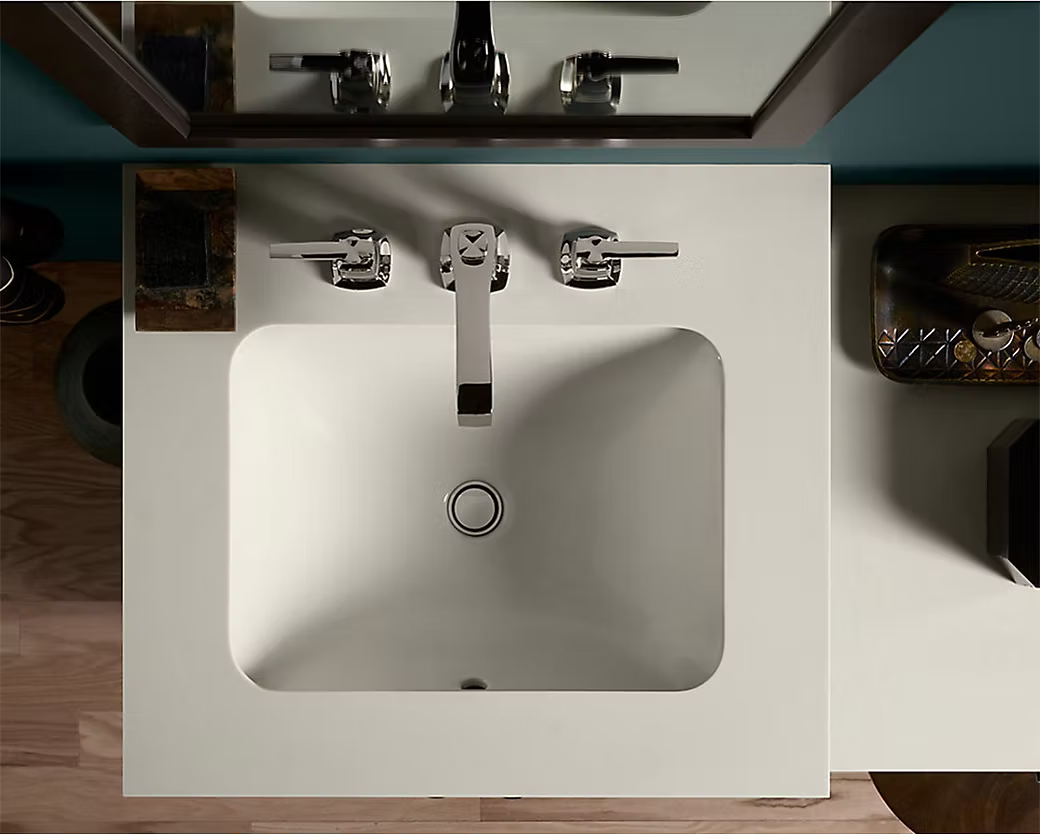 KOHLER Caxton Rectangular Vitreous China Vanity Sink