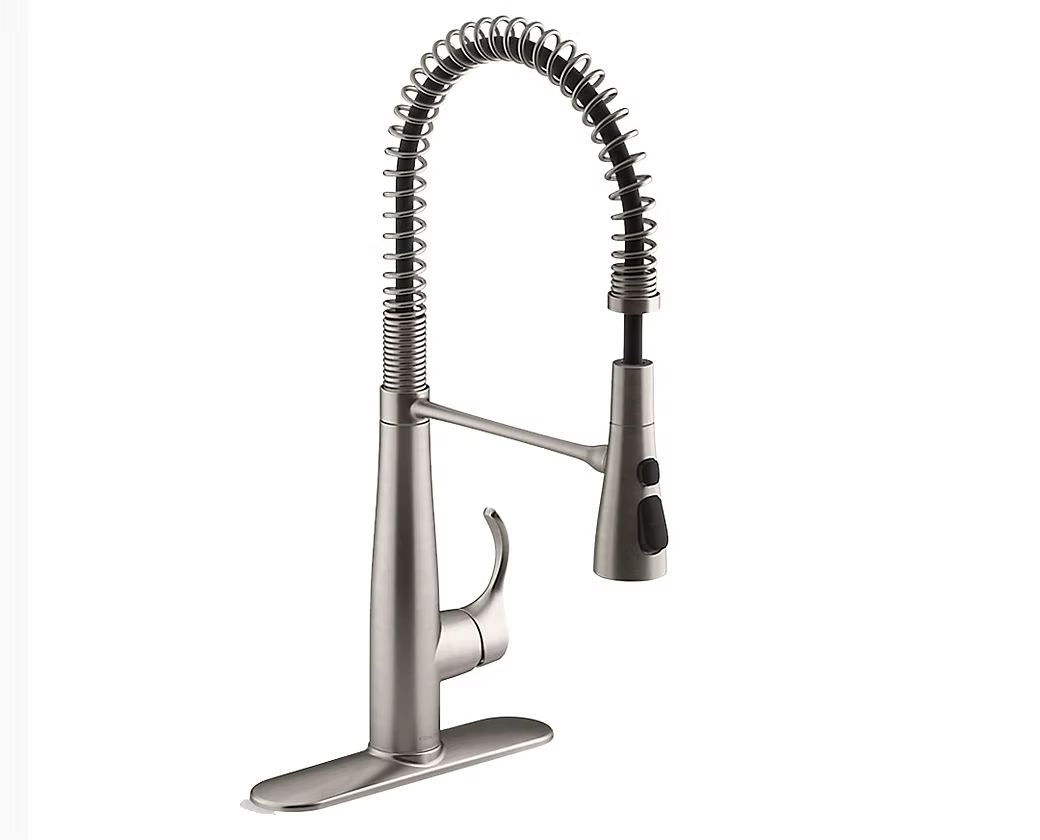 KOHLER Simplice Semi-pro with Three-Function Sprayhead Kitchen Faucet