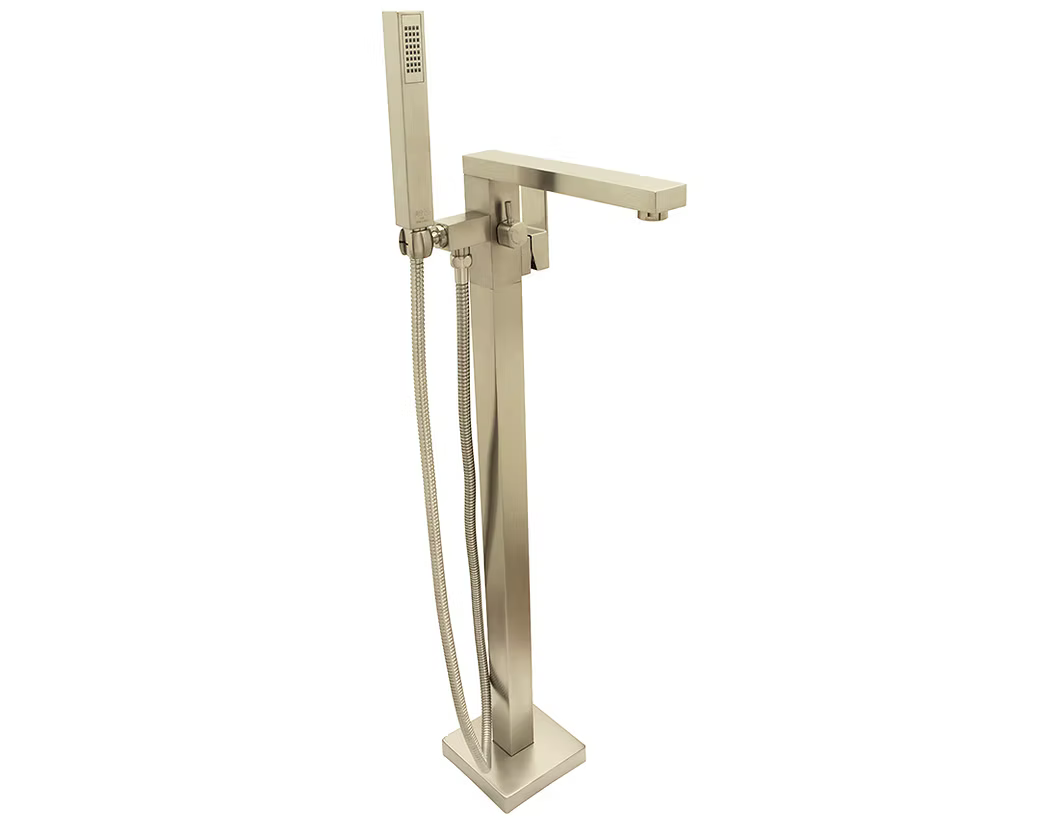 HUNTINGTON BRASS Razo Free Standing Tub Filler w/ Hand Shower