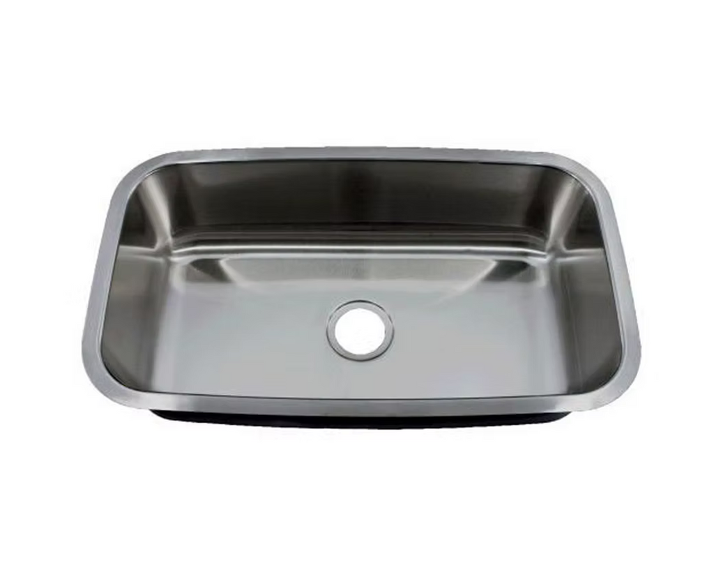 PROHS ADA Compliant Large Single Bowl Stainless Steel Undermount Kitchen Sink