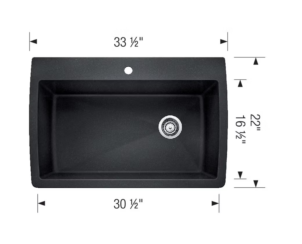 BLANCO Diamond Super Single Granite Composite Kitchen Sink